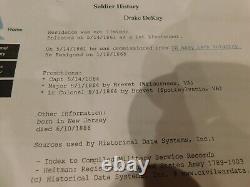 591 CIVIL War 1861 Drake De Kay Sgn Pass H Bush Owner And Slave Washington