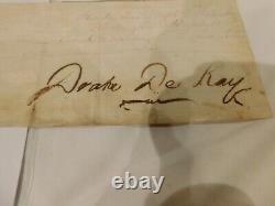 591 CIVIL War 1861 Drake De Kay Sgn Pass H Bush Owner And Slave Washington