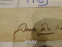 591 CIVIL War 1861 Drake De Kay Sgn Pass H Bush Owner And Slave Washington