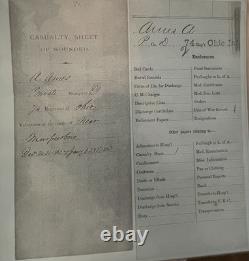 74th Ohio Infantry Civil War Tiffany Medal POW WIA Wounded Prisoner Oh OVI File