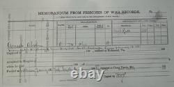 74th Ohio Infantry Civil War Tiffany Medal POW WIA Wounded Prisoner Oh OVI File