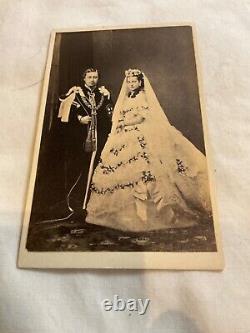 833 CIVIL War Queen Victoria &prince Albert & Royal Photo Set Of 8 CDV Original