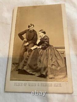 833 CIVIL War Queen Victoria &prince Albert & Royal Photo Set Of 8 CDV Original