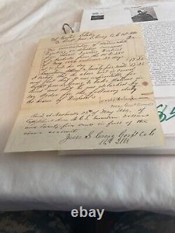 850 CIVIL War General Lovell Rosseau Signed Rations List 16 Illinois 1864 Dated