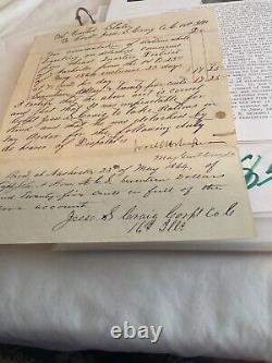 850 CIVIL War General Lovell Rosseau Signed Rations List 16 Illinois 1864 Dated