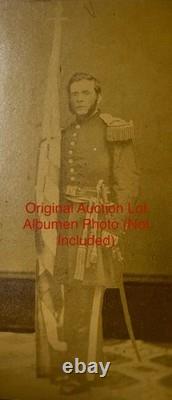 8.25 X 6.25 Display, Ex-auction CIVIL War Flag Fragments (fabrics + Cs Star)