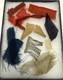 8.25 X 6.25 Display, Ex-auction CIVIL War Flag Pieces (fabric, Star, Fringe)