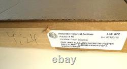 8.25 X 6.25 Display, Ex-auction CIVIL War Flag Pieces (fabric, Star, Fringe)