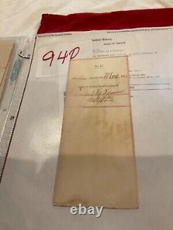 940 CIVIL WAR MOBILE ALA UNION ARMY SUPPLIES INVOICE 1865 SGN HARRELL 97th ILL V