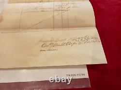 940 CIVIL WAR MOBILE ALA UNION ARMY SUPPLIES INVOICE 1865 SGN HARRELL 97th ILL V