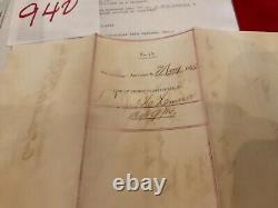 940 CIVIL WAR MOBILE ALA UNION ARMY SUPPLIES INVOICE 1865 SGN HARRELL 97th ILL V