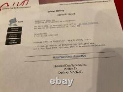 940 CIVIL WAR MOBILE ALA UNION ARMY SUPPLIES INVOICE 1865 SGN HARRELL 97th ILL V