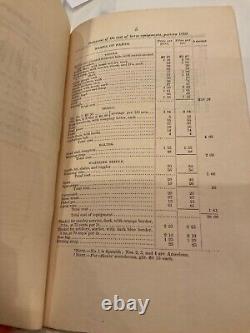 974 CIVIL War Us Army General Order Price List Clothing And Equipment 1862