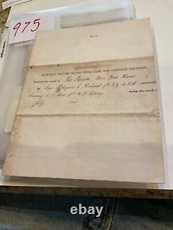 975 Fort Lafayette Ny Harbor CIVIL War 1865 Camp & Garrison Equipment 17h Inf Us