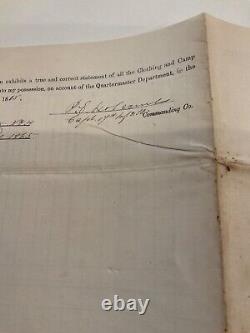 975 Fort Lafayette Ny Harbor CIVIL War 1865 Camp & Garrison Equipment 17h Inf Us