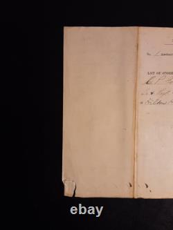 9th U. S. Colored Troops Civil War / 1864 Quartermaster Stores Document
