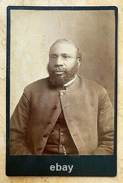 AFRICAN AMERICAN BLACK CONFEDERATE NORFOLK VIRGINIA CABINET CARD PHOTO c1888