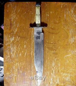 ALEXANDER SHEFFIELD Civil War Era LARGE BOWIE KNIFE 16 5/8 inches