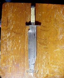 ALEXANDER SHEFFIELD Civil War Era LARGE BOWIE KNIFE 16 5/8 inches