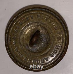 AMERICAN CIVIL WAR ERA, NEW JERSEY STATE SEAL BUTTON, 23mm, WATERBURY BUTTON CO