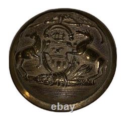 AMERICAN CIVIL WAR ERA, PENNSYLVANIA STATE SEAL BUTTON, 23mm, SUPERIOR QUALITY