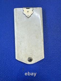 ARMY OFFICER'S Civil War era ANTIQUE Pocket Notebook NOTE PAD Fan Shaped Diary