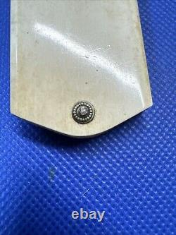 ARMY OFFICER'S Civil War era ANTIQUE Pocket Notebook NOTE PAD Fan Shaped Diary
