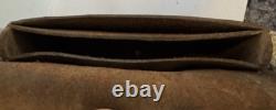 ATG. ORIG. U. S. CIVIL WAR LEATHER CARTRIDGE POUCH -MAKER J. T. SMITH w Initials