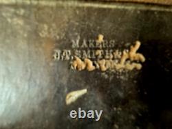 ATG. ORIG. U. S. CIVIL WAR LEATHER CARTRIDGE POUCH -MAKER J. T. SMITH w Initials