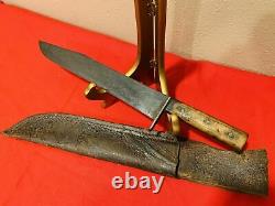 A Good & Super Rare Confederate Bowie Knife Cs Csa With Sheath Us CIVIL War