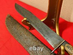 A Good & Super Rare Confederate Bowie Knife Cs Csa With Sheath Us CIVIL War