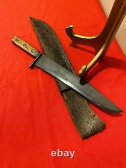 A Good & Super Rare Confederate Bowie Knife Cs Csa With Sheath Us CIVIL War