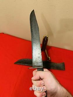 A Good & Super Rare Confederate Bowie Knife Cs Csa With Sheath Us CIVIL War