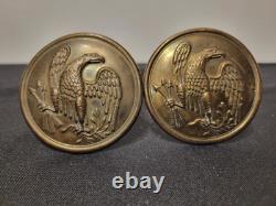 A Pair Of CIVIL War Era Eagle Breast Plates. Repurposed
