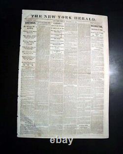 Abe CHRISTMAS PRESENT Sherman Captures Savannah Georgia 1864 Civil War Newspaper