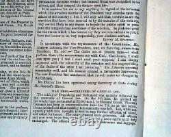 Abraham Lincoln Assassination & General Robert E. Lee Surrender 1865 Newspaper