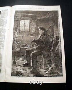 Abraham Lincoln Assassination & General Robert E. Lee Surrender 1865 Newspaper