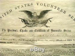 Abraham Lincoln CIVIL War Ohio Us Volunteer Discharge