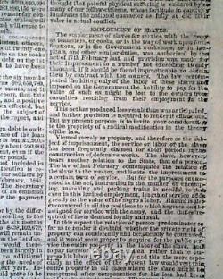 Abraham Lincoln In Response to a Serenade Address 1864 NYC Civil War Newspaper