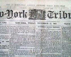 Abraham Lincoln In Response to a Serenade Address 1864 NYC Civil War Newspaper