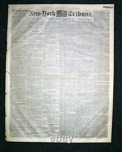 Abraham Lincoln In Response to a Serenade Address 1864 NYC Civil War Newspaper