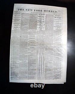 Abraham Lincoln Last Proclamation Prior Assassination 1865 Civil War Newspaper