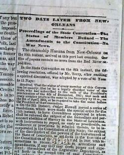 Abraham Lincoln Speech at Sanitary Fair in Baltimore 1864 Civil War Newspaper