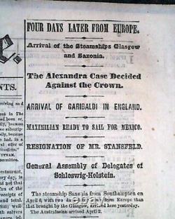 Abraham Lincoln Speech at Sanitary Fair in Baltimore 1864 Civil War Newspaper