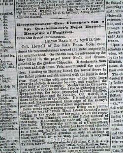 Abraham Lincoln Speech at Sanitary Fair in Baltimore 1864 Civil War Newspaper