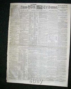 Abraham Lincoln Speech at Sanitary Fair in Baltimore 1864 Civil War Newspaper