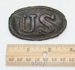 Amazing Find! Rare CIVIL War Us Baby Box Plate! Has Both Iron Hooks