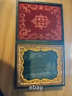 Ambrotype 6th Plate Union Soldier In Dress Uniform Nice Case Sharp Clean Image