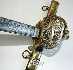 American CIVIL War M1850 Staff & Field Officer's Sword Signed C Roby & Co C 1861