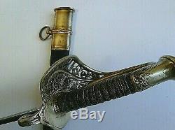 American CIVIL War M1850 Staff & Field Officer's Sword Signed C Roby & Co C 1861